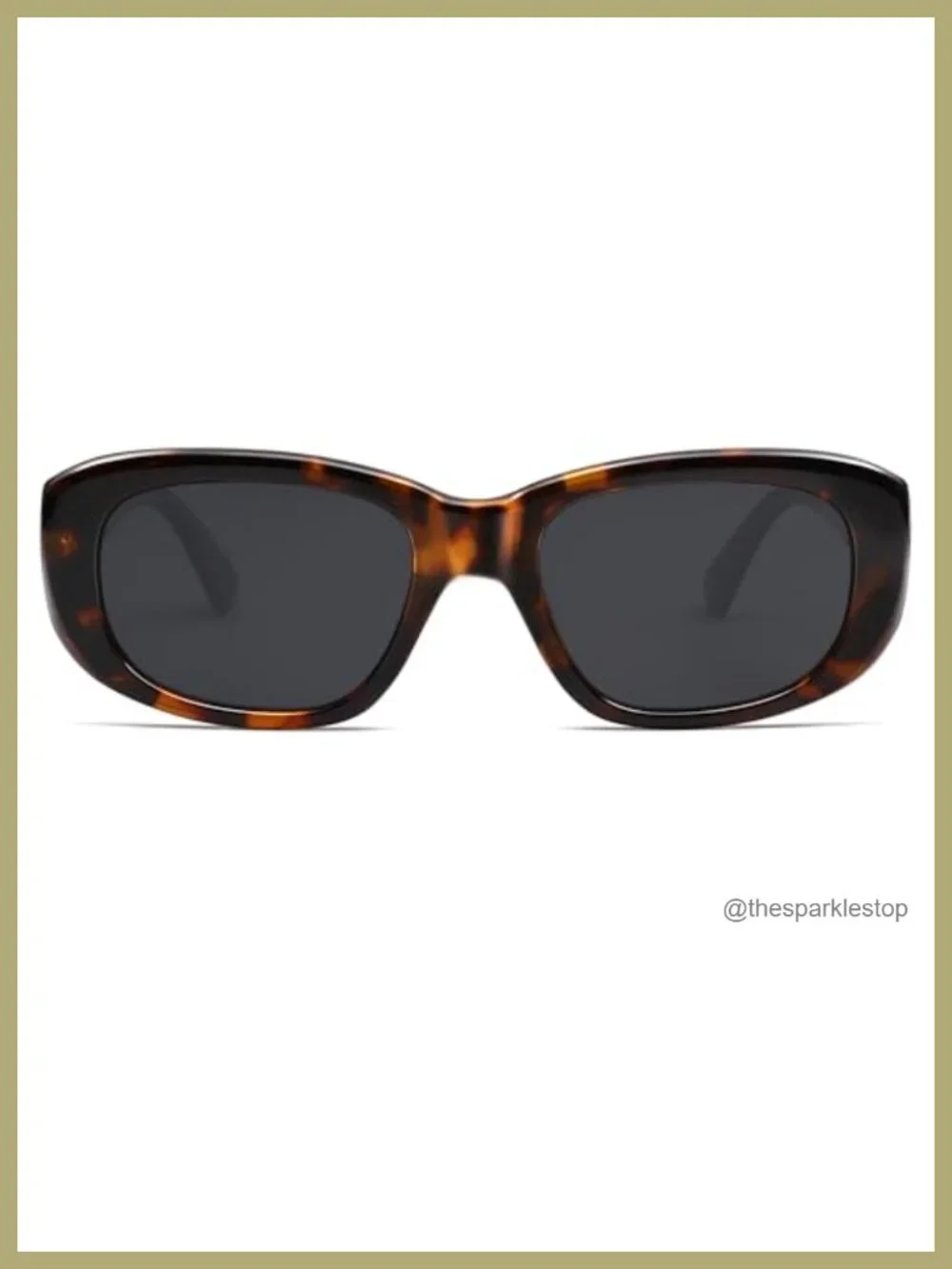 Retro Square Polarized Sunglasses Unisex UV400 Protection Thick Chunky Frame